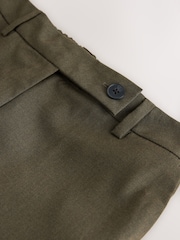 Verde cáqui - Calça Bootcut Sob Medida com Lã - Imagem 3 de 4