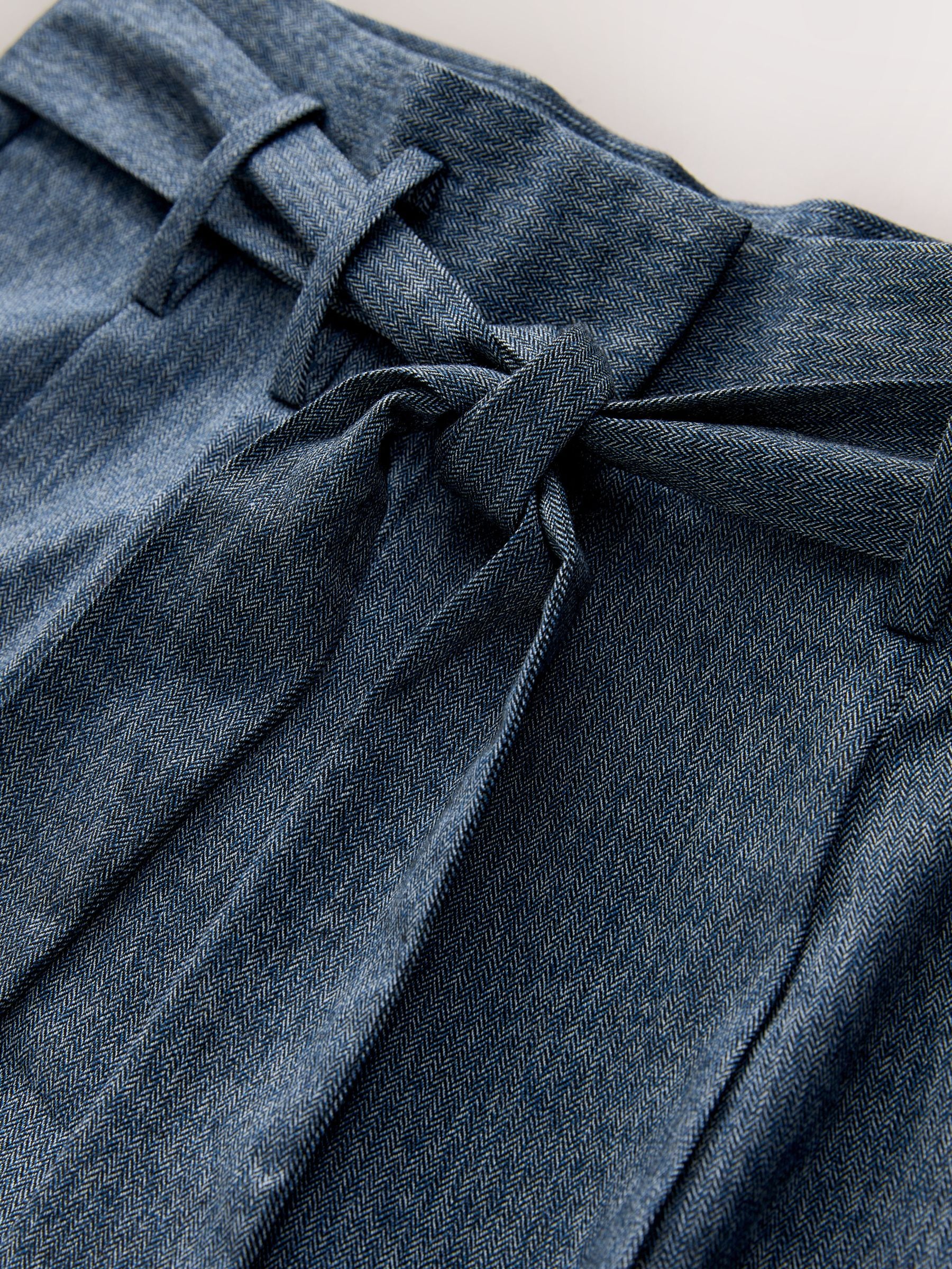 未使用【WEWILL】Belted Trousers Buy Denim Look Superwide Belted Trousers from Next Romania