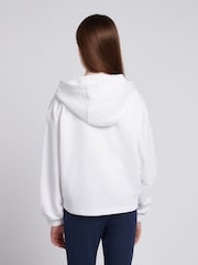 U.S. Polo Assn. White Girls Graphic Zip Through Sweater - Image 2 of 7