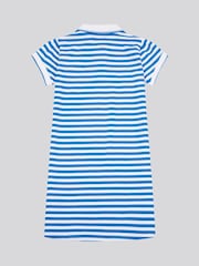 U.S. Polo Assn. Blue Girls Stripe Polo Dress - Image 2 of 3