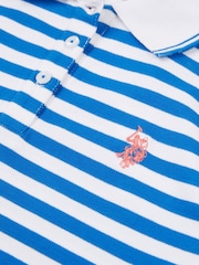 U.S. Polo Assn. Blue Girls Stripe Polo Dress - Image 3 of 3