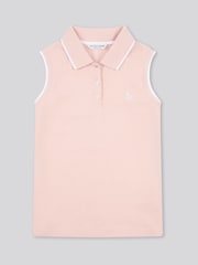 U.S. Polo Assn. Pink Girls Sleeveless Polo Shirt - Image 5 of 7