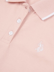 U.S. Polo Assn. Pink Girls Sleeveless Polo Shirt - Image 7 of 7