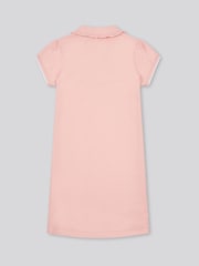 U.S. Polo Assn. Pink Girls Frill Collar Polo Dress - Image 2 of 3