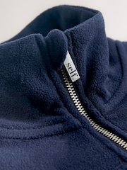self. Navy Half Zip Microfleece Fleece - Image 10 of 12