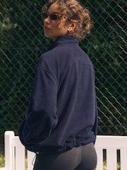 self. Navy Half Zip Microfleece Fleece - Image 2 of 12
