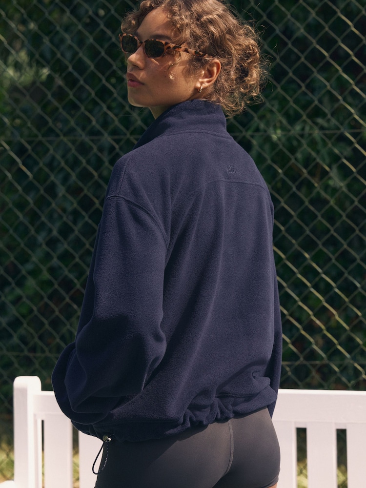 self. Navy Half Zip Microfleece Fleece - Image 2 of 12