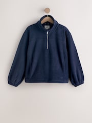 self. Navy Half Zip Microfleece Fleece - Image 9 of 12