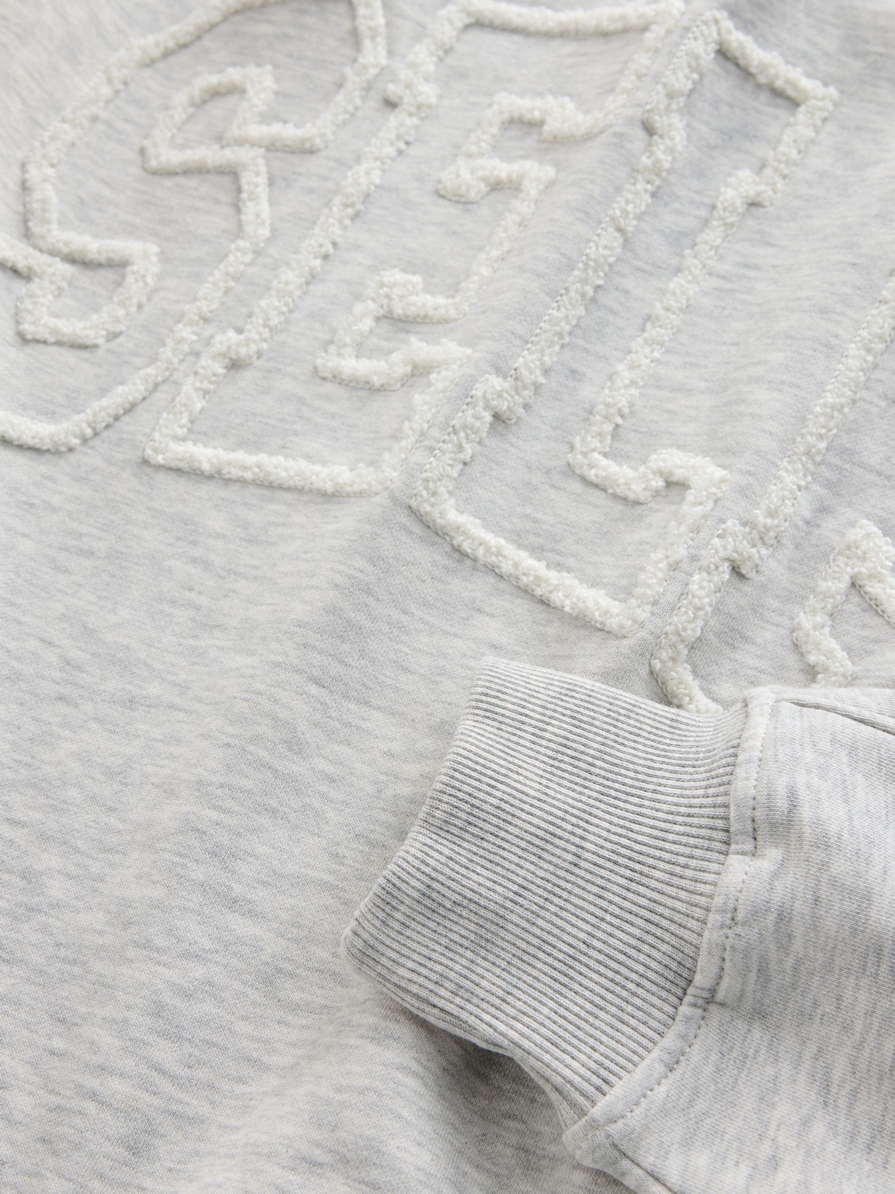Buy self. Grey Boucle Longline Sweatshirt from Next Romania