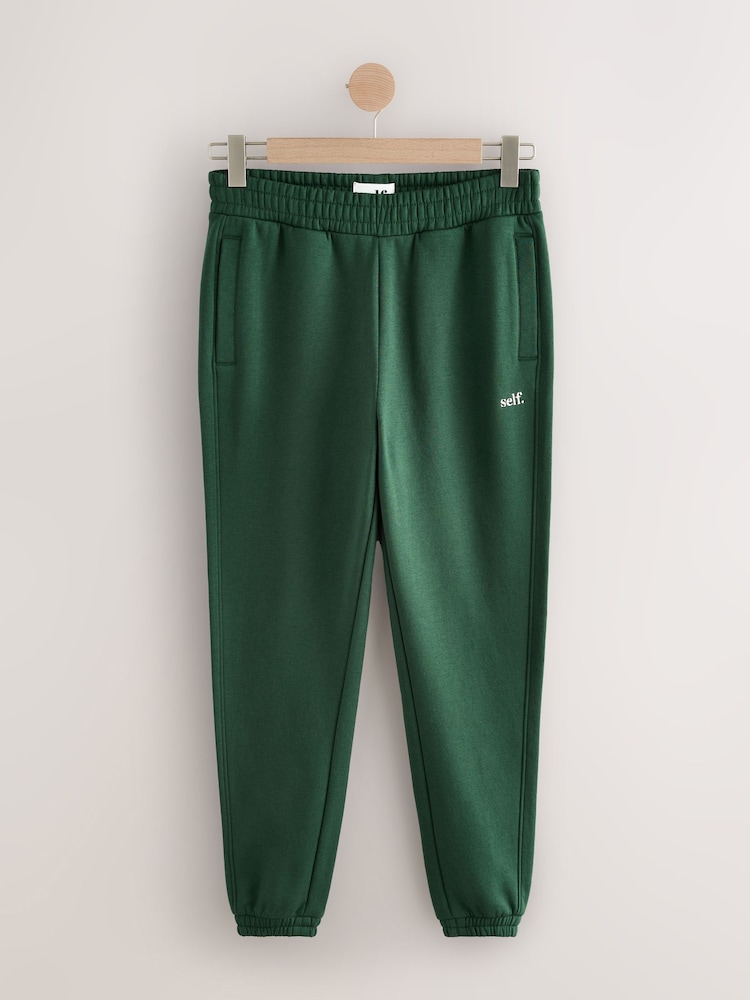 self. Green Cuffed Joggers - Image 1 of 3 self. Green Cuffed Joggers - Image 1 of 3