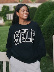self. Black Sweatshirt - Image 1 of 7