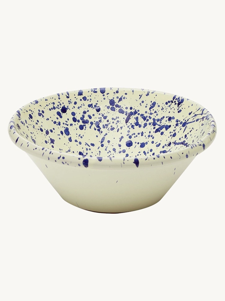 Hot Pottery Blueberry Splatter Salad Bowl - Image 1 of 4