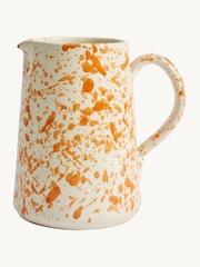 Hot Pottery Burnt Orange Splatter Jug - Image 2 of 5