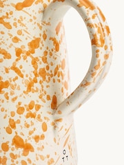 Hot Pottery Burnt Orange Splatter Jug - Image 3 of 5