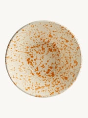 Hot Pottery Burnt Orange Splatter Salad Bowl - Image 2 of 5