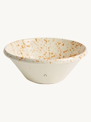 Hot Pottery Burnt Orange Splatter Salad Bowl - Image 3 of 5