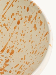 Hot Pottery Burnt Orange Splatter Salad Bowl - Image 4 of 5