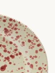Hot Pottery Set of 4 Cranberry Splatter Side Plates - Image 5 of 5