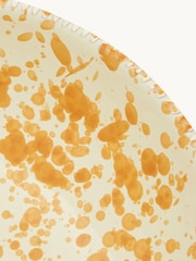 Hot Pottery Set of 4 Burnt Orange Splatter Pasta Bowls - Image 4 of 5