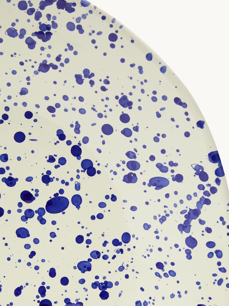 Hot Pottery Blueberry Splatter Shallow Serving Bowl - Image 5 of 5