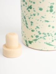 Hot Pottery Pistachio Splatter Oil & Vinegar Bottle - Image 2 of 4