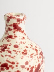 Hot Pottery Cranberry Splatter Oil & Vinegar Bottle - Image 2 of 4