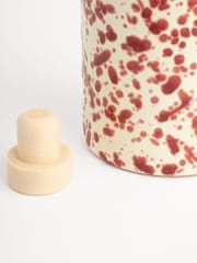 Hot Pottery Cranberry Splatter Oil & Vinegar Bottle - Image 3 of 4