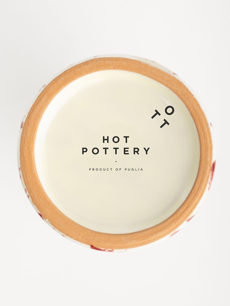 Hot Pottery Cranberry Splatter Oil & Vinegar Bottle - Image 4 of 4