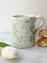 Hot Pottery Set of 4 Pistachio Splatter Mugs - Image 1 of 5