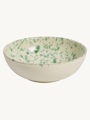 Hot Pottery Set of 4 Pistachio Splatter Pasta Bowls - Image 2 of 5