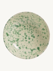 Hot Pottery Set of 4 Pistachio Splatter Pasta Bowls - Image 3 of 5