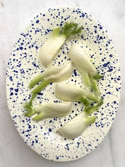 Hot Pottery Blueberry Splatter Oil & Vinegar Bottle - Image 1 of 4