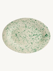 Hot Pottery Pistachio Splatter Serving Platter - Image 3 of 5