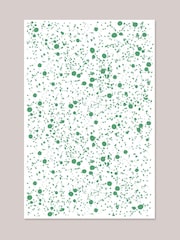 Hot Pottery Pistachio Splatter Linen Tablecloth - Image 3 of 3
