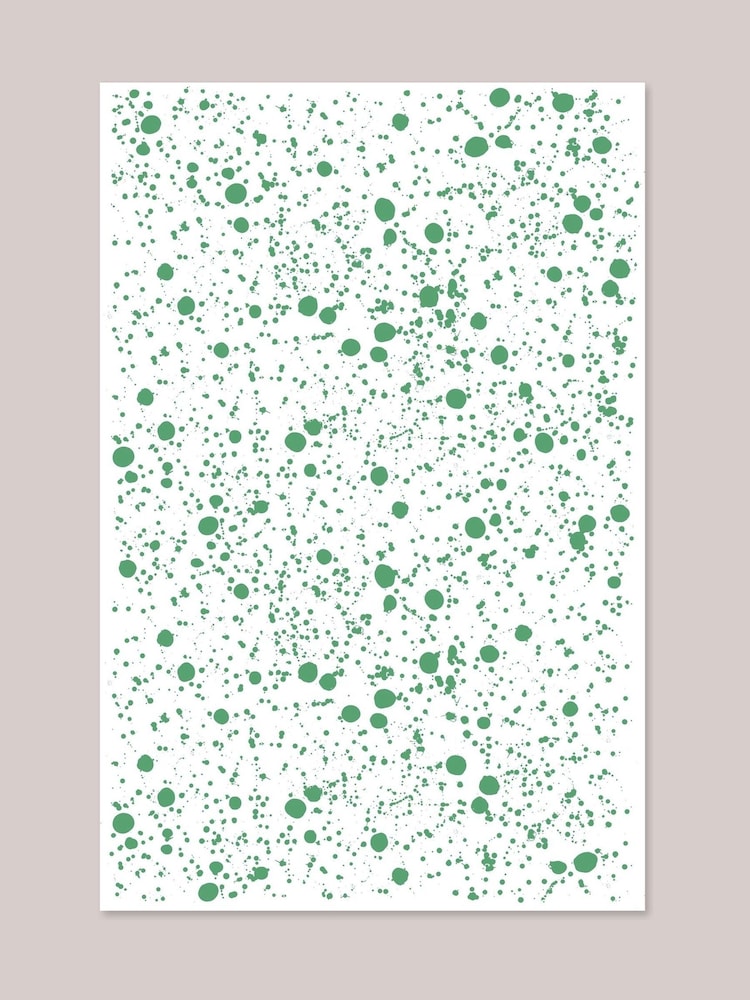 Hot Pottery Pistachio Splatter Linen Tablecloth - Image 3 of 3 Hot Pottery Pistachio Splatter Linen Tablecloth - Image 3 of 3