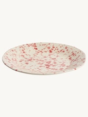 Hot Pottery Cranberry Splatter Shallow Serving Bowl - Image 4 of 5