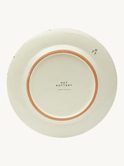 Hot Pottery Set of 4 Cranberry Splatter Dinner Plates - Image 5 of 5
