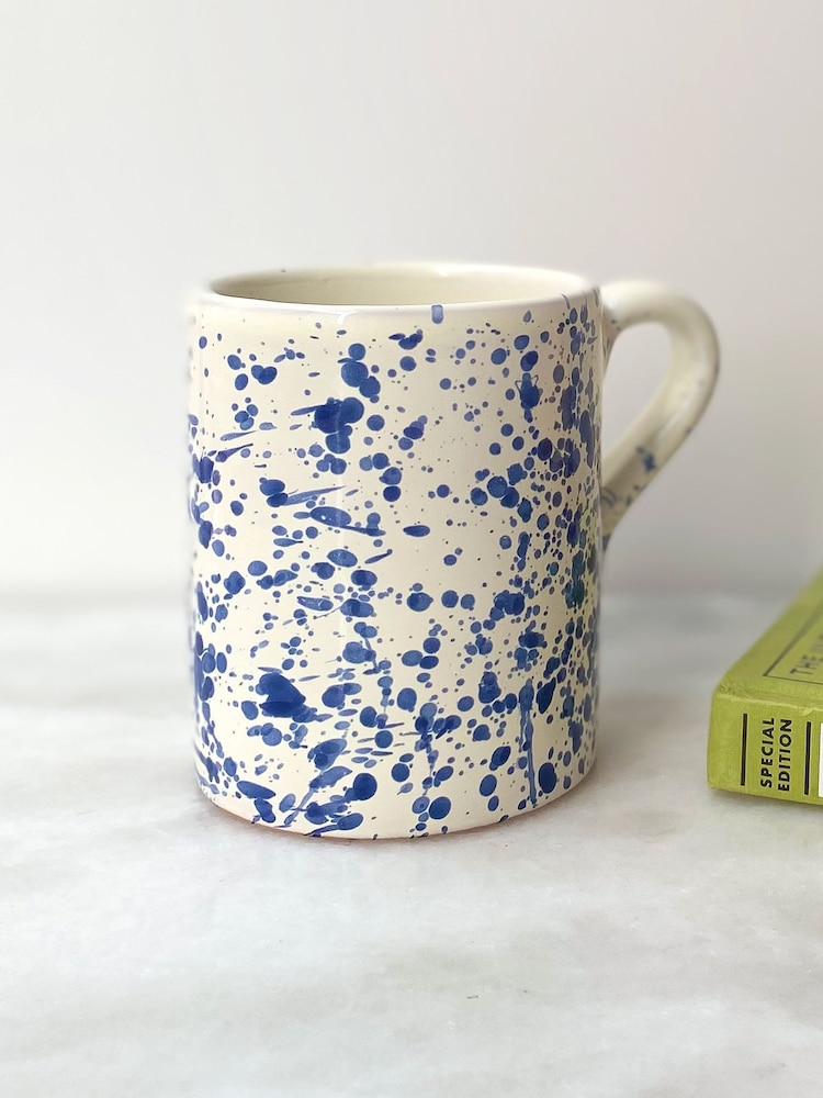 Hot Pottery Set of 4 Blueberry Splatter Mugs - Image 1 of 5