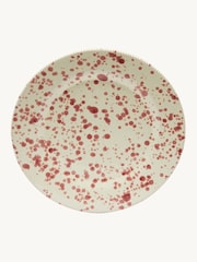 Hot Pottery 12 Piece Cranberry Splatter Signature Dinner Set - Image 2 of 6