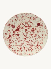 Hot Pottery 12 Piece Cranberry Splatter Signature Dinner Set - Image 3 of 6