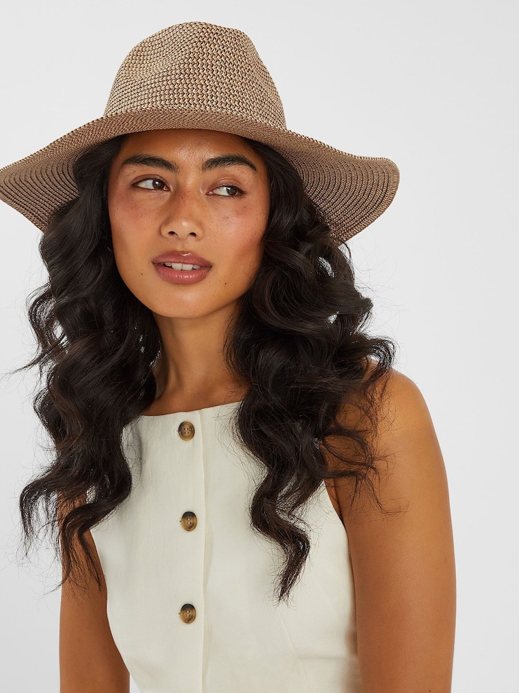 Accessorize Natural Charm Trim Fedora Hat - Image 4 of 4