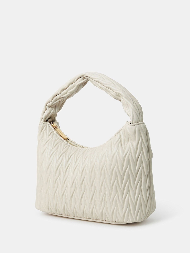 Accessorize Ruched Faux Leather Handbag - Imagem 2 de 5