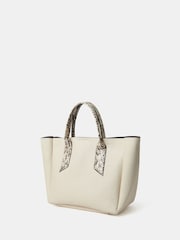 Accessorize Faux Snakeskin Handle Tote Bag - Imagen 2 de 5