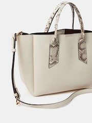 Accessorize Faux Snakeskin Handle Tote Bag - Imagen 4 de 5
