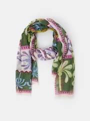 Bufanda ligera con estampado de palmeras de Accessorize - Imagen 2 de 3