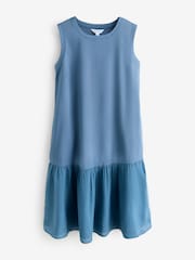 Blue Sleeveless Tiered Maxi Dress - Image 1 of 1