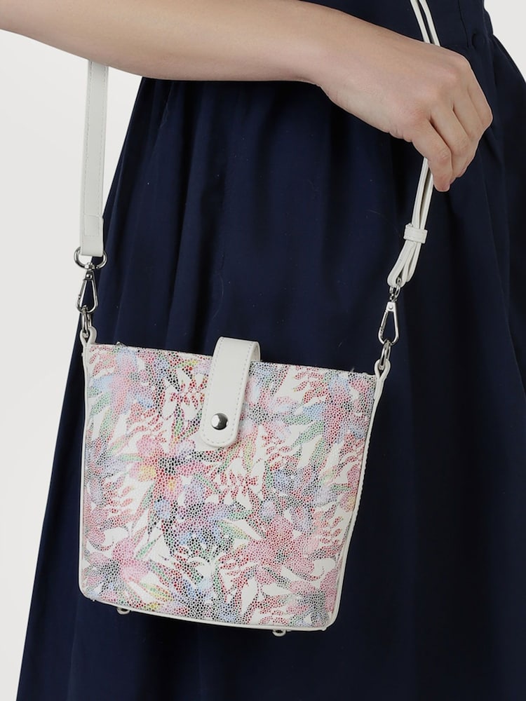 Pavers White Woven Cross-Body Bag - Image 1 of 1