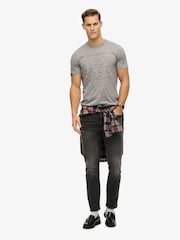 Superdry Grey Relaxed Workwear Embossed T-Shirt - Image 3 of 6