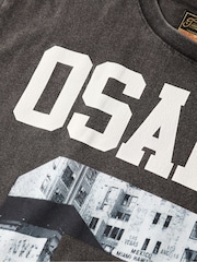 Superdry Black Loose Osaka T-Shirt - Image 6 of 6