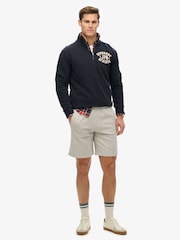 Superdry Blue Vintage Athletic Half Zip Jumper - Image 3 of 6